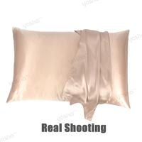 Taie d'oreiller en soie pur mûrier momme 100% avec logo personnalisé taie d'oreiller en satin pour les deux côtés taie d'oreiller en soie naturelle pour la peau
