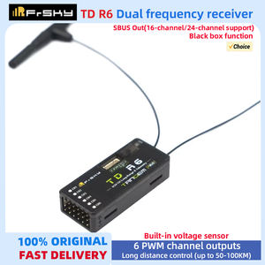 Frsky Td R6 2,4G 900M Receptor de doble banda <span class=keywords><strong>6</strong></span> canales Control remoto para Dron de ala fija - Product Image 6
