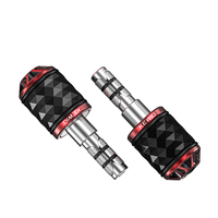 Kewig Embouts de guidon universels pour moto avec base d'installation par gonflage pour diamètre intérieur de 13-18 mm