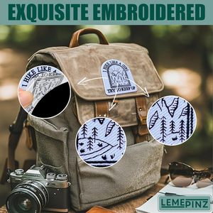 Parche Bordado Personalizado 'Hike Like A Girl' de 3 Pulgadas, Termoadhesivo o para Coser, Aplique de Tela para Mujeres - Product Image 4