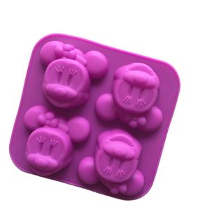 Moules en silicone prix usine pour la décoration de gâteau dessin animé fille souris Fondant moule safran outils de cuisson OEM/ODM bienvenue - Product Image 1