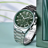 Montre-bracelet pour homme Benyar BY-5214, marque haut de gamme, bracelet en acier inoxydable, quartz, multifonction, date automatique, mode business, montres lumineuses