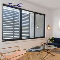 Fenêtre de volet en aluminium, bas prix, blanc, cadre en aluminium, 2020