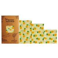 LOGO personnalisé enveloppes de cire d'abeille tissu de conservation emballage alimentaire en cire d'abeille FDA LFGB sac à pain réutilisable en cire d'abeille tissu de cire