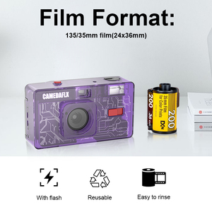 Nhà Máy 135sj 35Mm Tái Sử Dụng Phim Máy Ảnh Đèn Flash Máy Ảnh Cổ Điển Chuyên Nghiệp Retro Máy Ảnh Cho Trẻ Em/Bên/Đám Cưới - Product Image 2