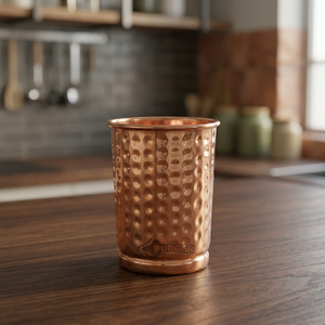 Vaso de Cobre de Metal Sólido, Diseño Vintage, Resistente al Calor, de Pared Simple, para Bebidas Calientes, Uso en Fiestas para Adultos - Product Image 2