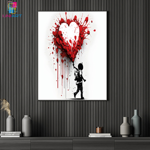Stampa UNIART ispirata all'iconica Street Art <span class=keywords><strong>Banksy</strong></span> Graffiti <span class=keywords><strong>di</strong></span> <span class=keywords><strong>Banksy</strong></span> stampa su tela per la decorazione della casa - Product Image 1