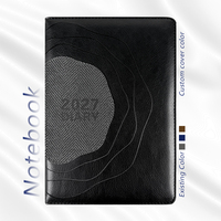 Leeres Leder-Notizbuch A5 Hardcover-Notizbuch mit Fadenbindung Individuell Geprägtes Logo Planer 2027 Tagebuch Geschäftliches Firmengeschenk