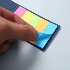 Custom Color Index <b>Sticky</b> Notes Set with Kraft Paper Tabs Repositionable <b>Labels</b> for Office, School, and Promotional Gifts - Product Image 3