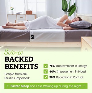 <span class=keywords><strong>ผ้าปูที่นอน</strong></span>แบบพรีเมี่ยมทำจากผ้าฝ้ายอินทรีย์และเส้นใยเงินบรรเทาความวิตกกังวลเพิ่มการนอนหลับเพิ่มพลังงานที่บ้าน - Product Image 3
