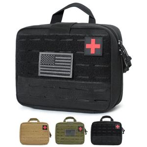 Vente flash : Trousse de premiers secours tactique, sac de rangement médical, trousse d'urgence EMT, sac médical de secours, patch de la Croix-Rose pour la survie, le camping, la randonnée - Product Image 2
