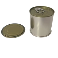 Vente en gros Boîte ronde hermétique de qualité alimentaire en métal pour thé, café 100% Boîte de stockage hermétique avec couvercle pour écrou