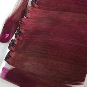 Toupet Vente en gros 100% Extensions de cheveux humains vierges vietnamiens Double trame pleine cuticules Styles droits et ondulés - Product Image 6