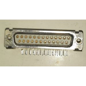 ขั้วต่อ D-Sub 25 พิน ตัวเมีย 90 องศา ชุบทอง - Product Image 1
