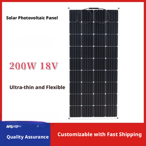 Panneau <span class=keywords><strong>solaire</strong></span> photovoltaïque flexible 200W 18V <span class=keywords><strong>pour</strong></span> alimentation de voiture, <span class=keywords><strong>camping</strong></span>-<span class=keywords><strong>car</strong></span> et bateau - Prix usine - Product Image 1