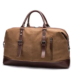 2022 матовая коричневая холщовая ткань, дорожные сумки для улицы, вместительная сумка для путешествий на выходные, складная дорожная сумка, набор