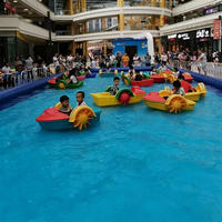 Pagaie de sécurité pour jouets de parc aquatique, Bateau à rames manuel pour enfants, Machine à balles océaniques à économie d'effort, Parapluie de plage gonflable pour piscine