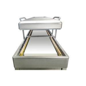 Machine de mise sous vide automatique à double chambre pour fruits de mer, snacks, viande, jambon, fromage, aliments pour animaux de compagnie, avec sacs en plastique - Product Image 5