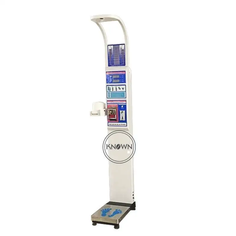OEM High accuracy electronic height weight BMI blood pressure fat pulse machine/coin operated digital scale