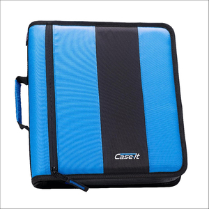 Classeur extensible à 5 onglets, avec anneaux ronds de 3 pouces, poignée et bandoulière amovible, vente en gros par Case-it Factory - Product Image 4