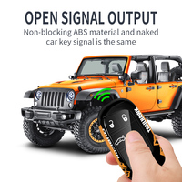 Étui de protection pour clé de voiture universel de luxe pliable anti-chute en ABS pour Jeep Wrangler Liberty Hunter Grand Cherokee FML