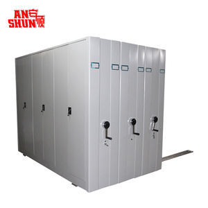 Modern Sliding Library Shelves Metal Compactor High Density Mobile <strong>Shelving</strong> System for Office School Use Large Capacity Steel - Product Image 2