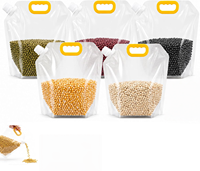 Pochette refermable anti-fuite et anti-humidité, couleurs personnalisées, avec bec verseur pour grains de café