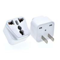 Adaptateur de prise électrique universel Cantell 10A, adaptateur de voyage 2 broches pour convertir les prises US/UK/EU en US