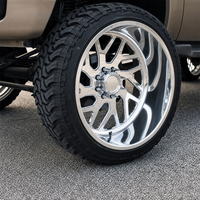 Jantes en aluminium forgé de qualité supérieure 6061-T6, style FF29, à mailles torsadées directionnelles, pour Chevrolet Silverado GMC Sierra 4x4