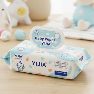 <b>Biodegradable</b> & Hypoallergenic Extra Soft Baby Soft Wet <b>Wipes</b> with Aloe Vera 15x20cm for Soothing Care - Product Image 2