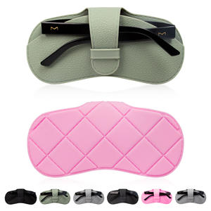 2025ใหม่กล่องแว่นตาหนังเทียมสำหรับใส่แว่นกันแดดกรอบแว่นตาทำจากซิลิโคนออกแบบโลโก้ได้ตามต้องการ - Product Image 5