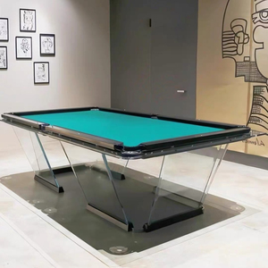 Table de <span class=keywords><strong>billard</strong></span> de luxe en verre, style <span class=keywords><strong>américain</strong></span>, pour 8 boules, 7, 8 ou 9 pieds, avec plateau en ardoise, professionnelle, pour usage intérieur et commercial - Product Image 5