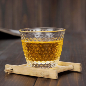 2025 nuevo diseño Kung Fu decoración del hogar taza de vidrio de té patrón martillado vidrio para café con leche y tazas y platillos de té - Product Image 4