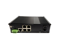 Switch PoE industriel géré, avec 4 ports PoE/PoE+ IEEE802.3af/at 10/100/1000Base-T(X) et 2 emplacements SFP 1000Base-X L2