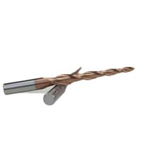 Karbür araçları konik freze kesicisi Tungsten çelik bilyalı burun End Mill End Mill ahşap kesme için