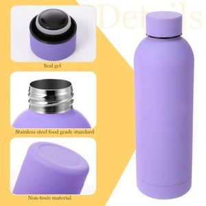 Bouteille à petite ouverture personnalisée avec couvercle anti-fuite, tasse isotherme sous vide en acier inoxydable 304 double paroi pour sports de plein air portables - Product Image 4