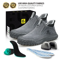 GUYISA Bottes de sécurité pour soudeurs Bottes anti-chaleur à embout en acier standard européen pour hommes