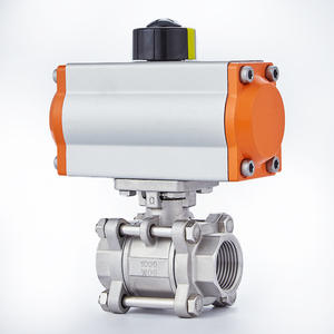 วาล์วบอลสามชิ้นสแตนเลสแบบนิวเมติก Q611F-16P พร้อมเกลียวใน วาล์วปิดเร็วแบบสองชิ้น - Product Image 3