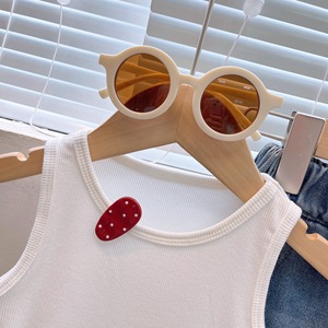 Ensemble deux pièces pour filles 2026 : débardeur déchiré en coton décontracté et jean en denim pour l'été - Product Image 3