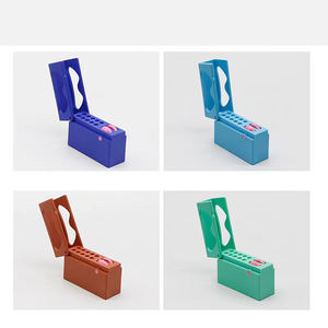 Support de compteur de fichiers dentaires <span class=keywords><strong>Endo</strong></span> Block <span class=keywords><strong>Bur</strong></span> avec dispositif de mesure manuel en plastique à 10 trous - Product Image 2