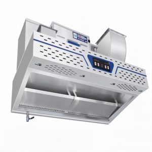 <span class=keywords><strong>Extracteur</strong></span> <span class=keywords><strong>de</strong></span> fumée <span class=keywords><strong>de</strong></span> cuisine commercial électrique sur mesure 1200W en acier inoxydable avec précipitateur électrostatique et capteur tactile - Product Image 6