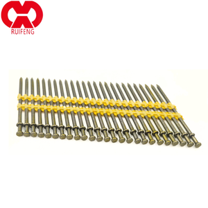 Paku Baja Poles 21 Derajat dari Produsen, Paku Rangka Berduri Kelas Industri yang Halus, Paku Spiral Cincin Berpola Kotak-kotak untuk Pneumatik - Product Image 5