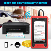 Escáner OBD2 de Cuatro Sistemas CRE205, Analizador de Vehículos, Herramienta de Diagnóstico de Automóviles EOBD, Lector de Códigos de Escaneo Profesional, 12V SDK, 12 Meses