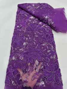 Nuovo Tessuto Ricamato con Perline e Grandi Fiori per Abiti e Abbigliamento per Bambini, Vendita Diretta Transfrontaliera - Product Image 4