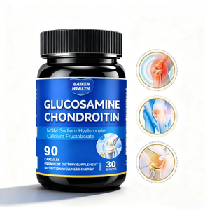 Capsules de <span class=keywords><strong>glucosamine</strong></span>, chondroïtine, MSM et curcuma OEM, complément articulaire pour adultes, améliore la densité osseuse, soulage le stress, 60 capsules - Product Image 1