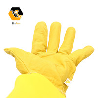 Apiculture Apicultura sécurité professionnelle cuir jaune/manches longues respirantes travail de cour équipement d'apiculture gants d'abeille