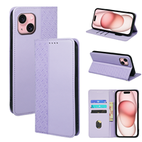 Portefeuille magnétique en cuir PU avec protection d'appareil photo pour iPhone 15 Plus/16 Pro Max/14/12/13 – Design professionnel pour téléphone portable
