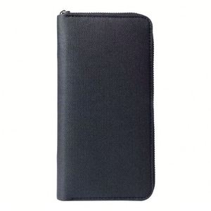 Cartera de Mano de Lona y PU para Hombre, Gran Capacidad, Múltiples Ranuras para Tarjetas, con Cierre Largo y Función Antirrobo - Product Image 1