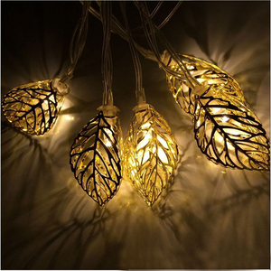 Guirlande solaire à feuilles de fer blanc chaud, étanche, pour décoration de <span class=keywords><strong>jardin</strong></span> extérieur, 30 LED, guirlande lumineuse féerique pour balcon, pergola, treillis - Product Image 1