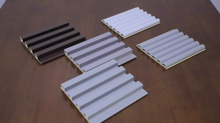 Indoor Wpc Slat Partition Wall Pvc Panels Interior Wall Wpc Louver ...